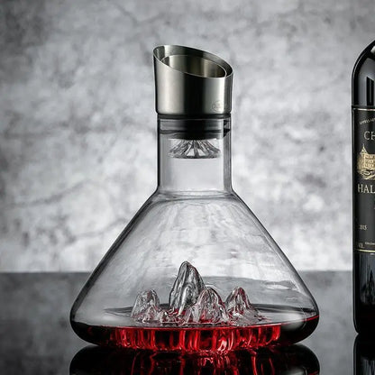 Iceberg Whiskey Decanter — Handmade Lead-Free Crystal (1500ml)