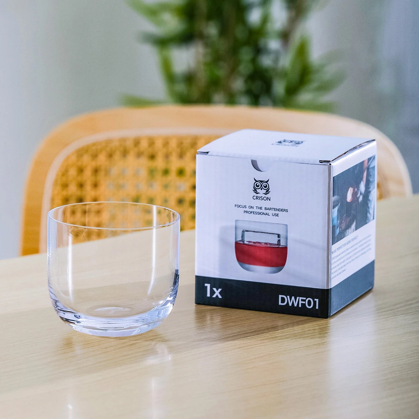 CRISON Crystal Old Fashioned Glass