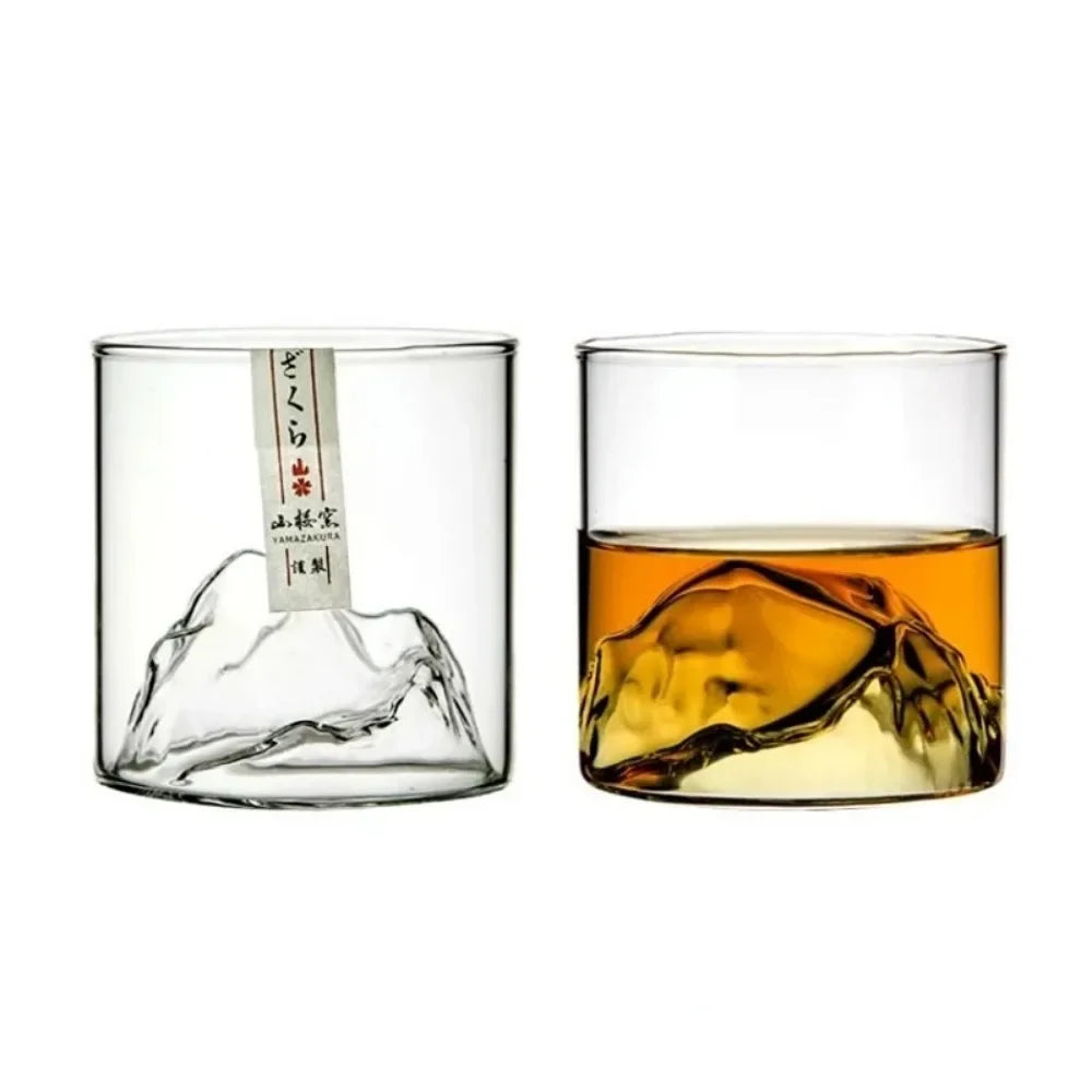 3D Mountain Whiskey Glass — Guanshan (5oz)