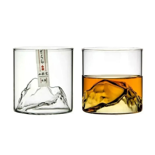 3D Mountain Whiskey Glass — Guanshan (5oz)