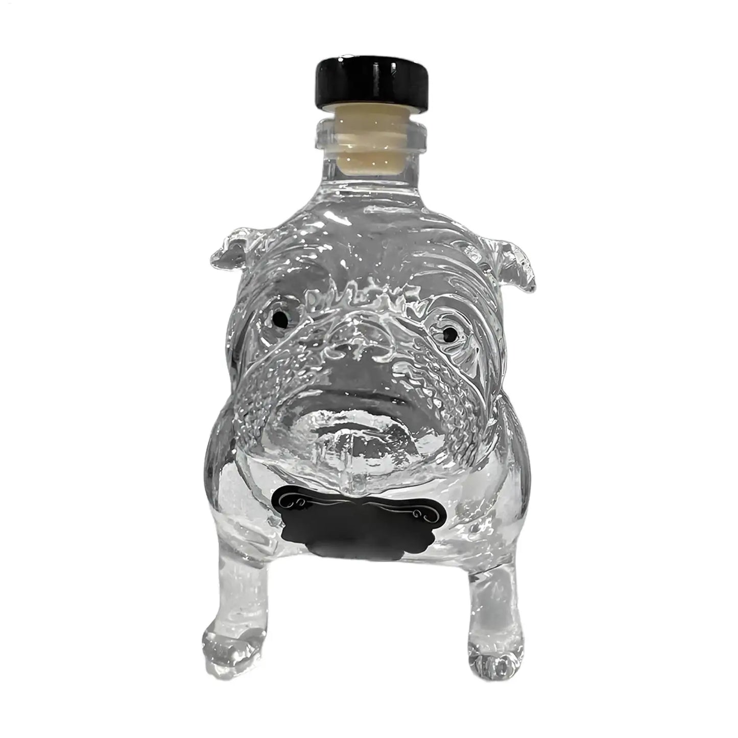 Bulldog Whiskey Decanter — Funny Glass Figure