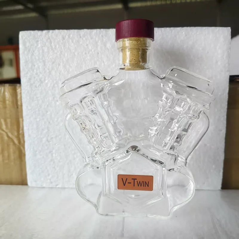 Classic Car Whiskey Decanter — Muscle Car & V-Twin Engine