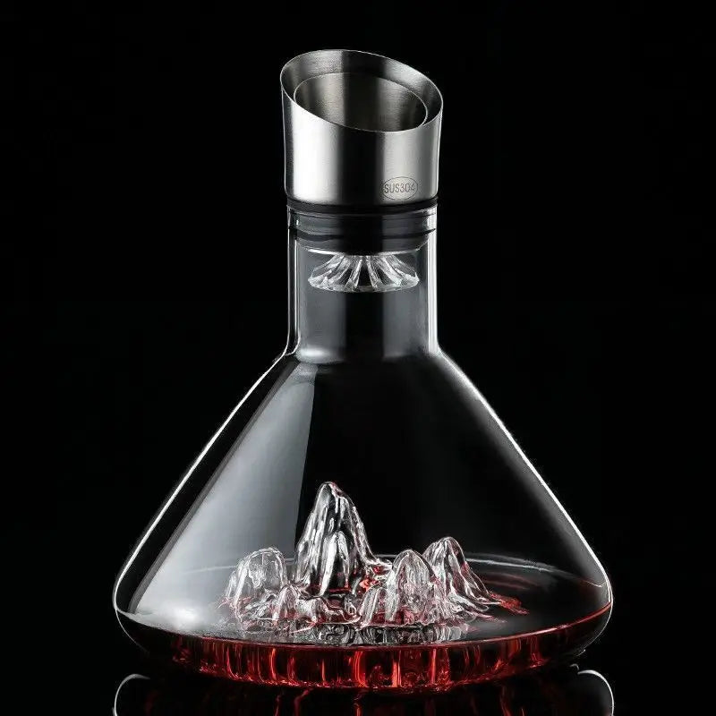 Iceberg Whiskey Decanter — Handmade Lead-Free Crystal (1500ml)