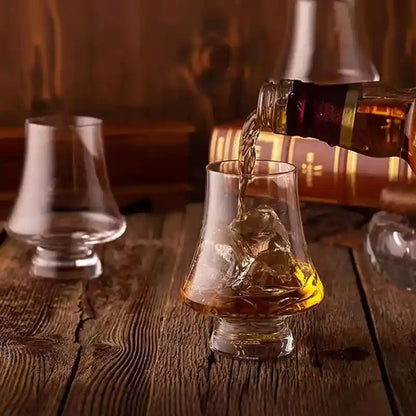 Tapered Whiskey Tasting Glasses – Lead-Free Set (1–6 Pack)