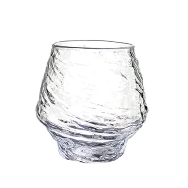 Japanese Edo Crystal Whiskey Glass — Blowing Snow (420ml)