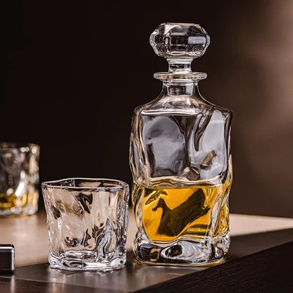 Crumpled Whiskey Decanter: Japanese Art Twist