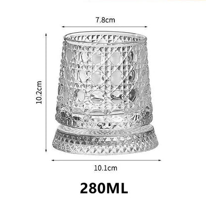 Rotating Whiskey Tumbler — Spinning Base (280ml)