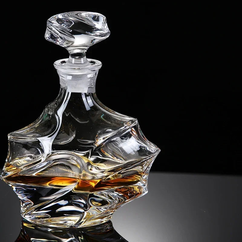 Twisted Crystal Whiskey Decanter (Lead-Free)