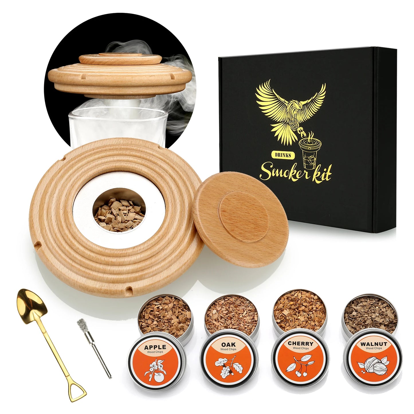 Cocktail Smoker Kit with Wood Chips