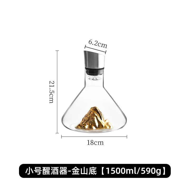 Iceberg Whiskey Decanter — Handmade Lead-Free Crystal (1500ml)