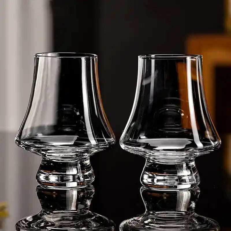 Tapered Whiskey Tasting Glasses – Lead-Free Set (1–6 Pack)