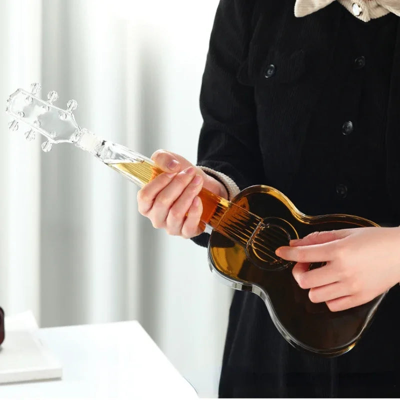 Guitar Decanter (or Violin option) - in use
