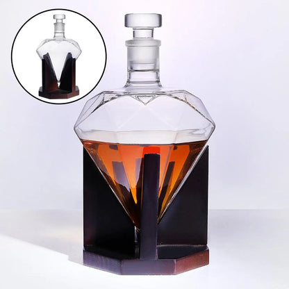 Heart Shaped Diamond Whiskey Decanter by Kesoto 750ml 