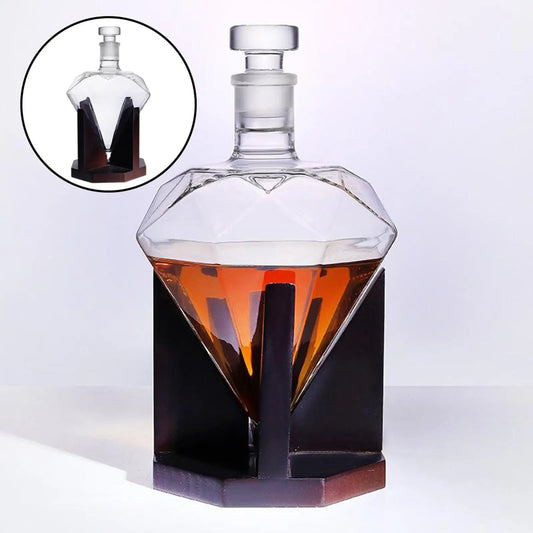 Heart Shaped Diamond Whiskey Decanter by Kesoto 750ml 