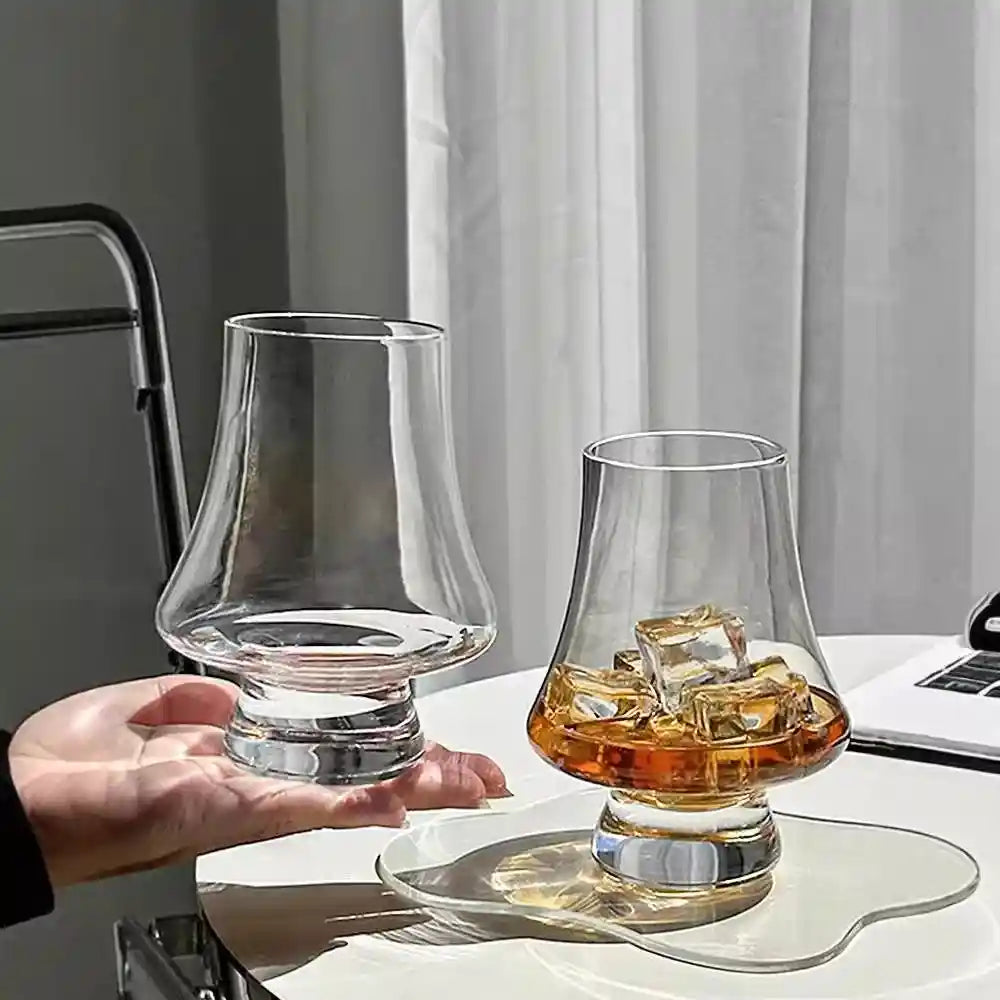 Tapered Whiskey Tasting Glasses – Lead-Free Set (1–6 Pack)