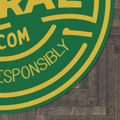 Whiskey Man Cave Rug: RyeCentral.com