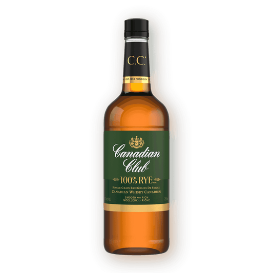 Canadian Club 100% Rye Whisky Bottle