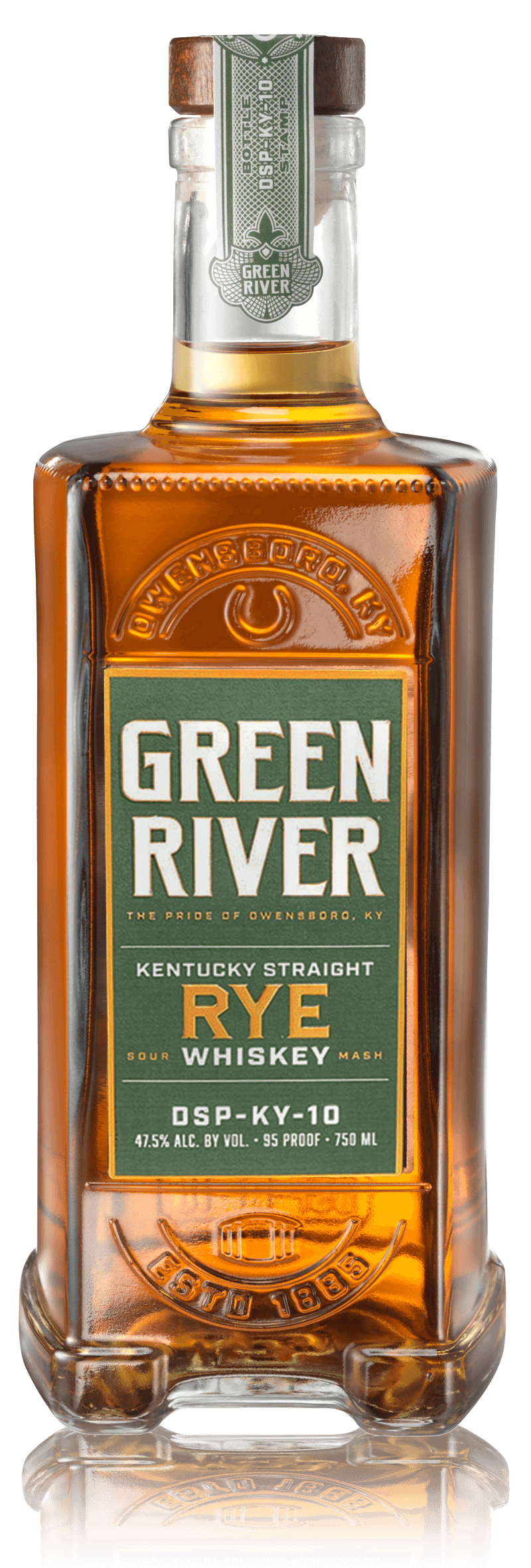 Green River Kentucky Straight Rye Whiskey Bottle