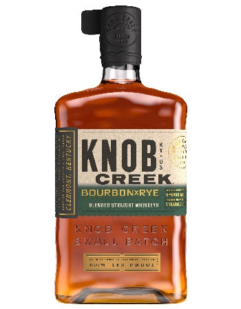 Knob Creek Bourbon x Rye whiskey bottle for liquor & spirits