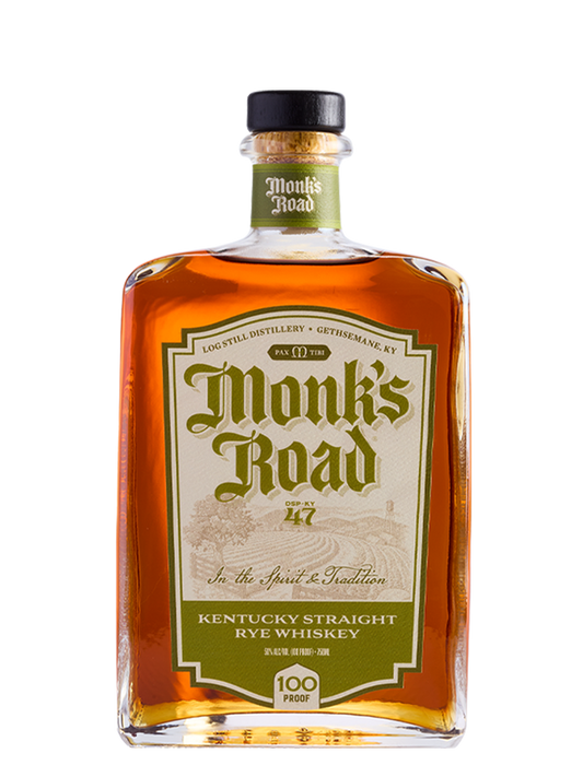 Monk's Road Kentucky Straight Rye Whiskey Bottle