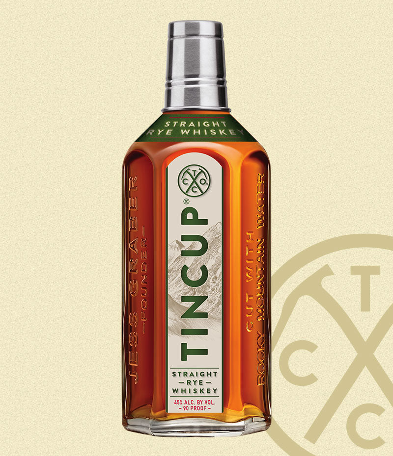 TinCup Straight Rye Whiskey Bottle