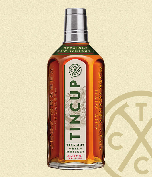 TinCup Straight Rye Whiskey Bottle